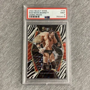 2022 Panini Select WWE #134 Bad News Barrett Zebra Prizm Premier Level PSA 9 - Picture 1 of 2