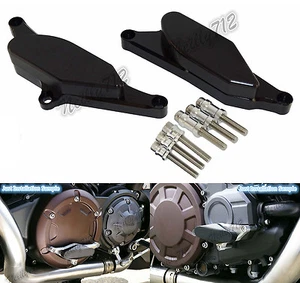 Engine Crash Pad Slider Protector Black Fit 2009-2016 YAMAHA V-Max Vmax VMX 1700 - Picture 1 of 12