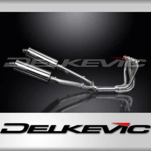 HONDA CB1100SF X11 1999-02 FULL 4-2 EXHAUST 350mm STAINLESS OVAL BSAU SILENCERS - Picture 1 of 4