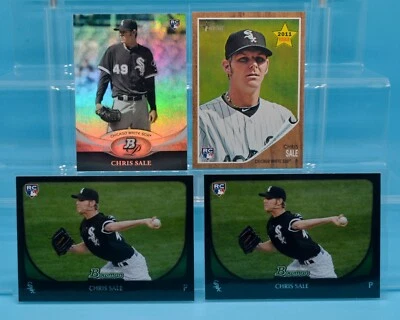 2011 Bowman Platinum CHRIS SALE Green Foil SP RC #35 + Base • White Sox - Image 1 of 2