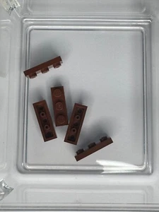 LEGO Parts - Reddish Brown Plate 1 x 3 - No 3623 - QTY 5 - Picture 1 of 2