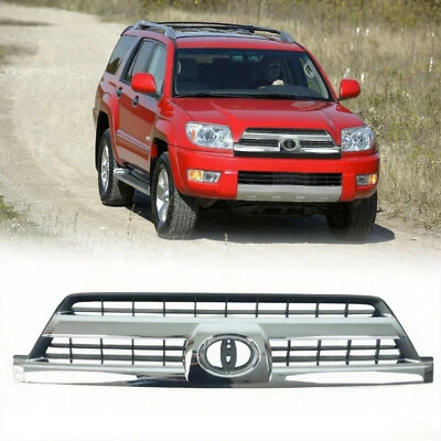 for 2002-2005 Toyota 4Runner Grille SR5/Sport 3.4L V6 Chrome Front Bumper Grill - Изображение 1 из 4