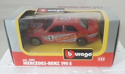 BBurago 1/43 Mercedes-Benz 190 E cod. 4102 scatola in buone condizioni - Immagine 1 di 4