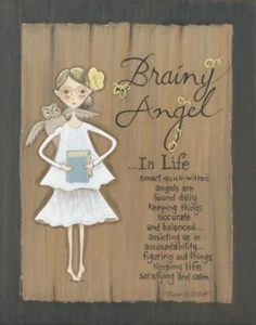 Brainy Angel Karen Tribett stampa artistica 12x16 - Foto 1 di 1