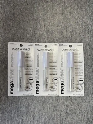 NEW / LOT OF 3 / Wet N Wild MegaClear Prime & Boost - Brow & Lash Mascara - Image 1 of 2