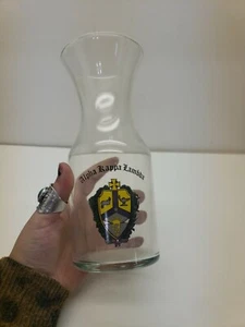 Alpha Kappa Lambda Glass Wine Decanter, Alpha Kappa Lambda Barware Glassware - Picture 1 of 5