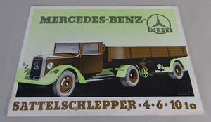 Prospecto Mercedes-Benz Camión De Carga L60 Tipos LZ 4000, 6000, 10000 De 6/1936 - Imagen 1 de 2