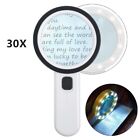 30x compartment LED magnifier/reading magnifier with light lighting magnifying glass for seniors