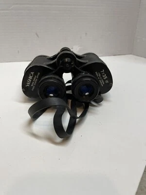 Binoculares de colección YASHICA recubiertos óptica 7x35 campo 10° con estuche (ásperos) Foto 1 de 4