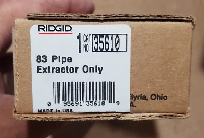 Lote de 2 extractores de tubos Ridgid 35610 83 1/2 x 3" Foto 1 de 2