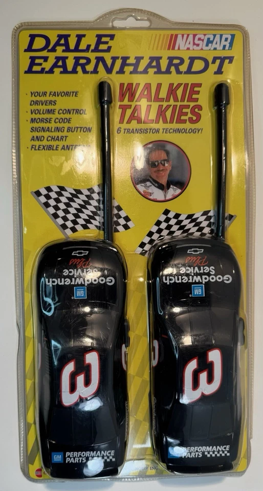 Dale Earnhardt Walkie Talkies NASCAR 50th Anniversary 6 Transistor
