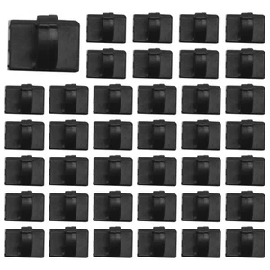 50 Stueck Selbstklebende Kabelklemme Kunststoff Rechteckig Kabelclips Kabel7109 - Afbeelding 1 van 8