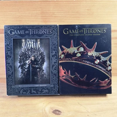 Game of Thrones GOT Seasons 1 And 2 DVD Box Sets HBO Original Series - Image 1 of 4