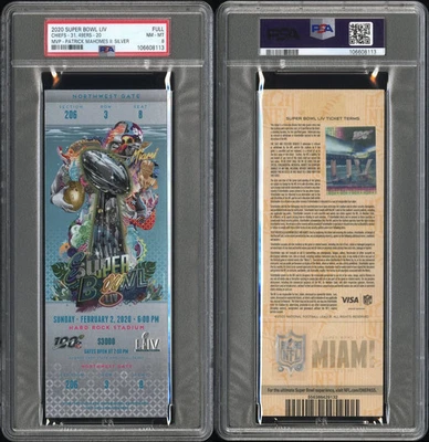 Super Bowl Liv 2020 - Chiefs - 31, 49ers - 20 MVP - Mahomes II: plata PSA casi nuevo - como nuevo 8 Foto 1 de 3