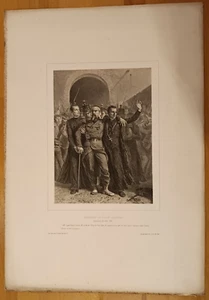GRAVURE MILITARIA ITALIE 1849 - DÉVOUEMENT DU CLERGÉ CATHOLIQUE - dans ROME - Imagen 1 de 1