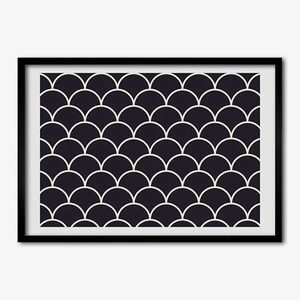 Tulup Bild MDF-gerahmte Wand-Dekor 70x50cm Bild Zimmer Fischhülle - Bild 1 von 4