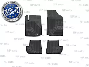 NEW SET LHD BLACK FLOOR MATS WATERPROOF AUTO LINERS FOR CITROEN C2 2003-2009 - Picture 1 of 4