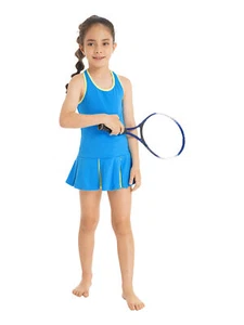 Kids Girls Golf Tennis Dress Outfits Sleeveless A-line Dresses and Shorts Set - Picture 1 of 114