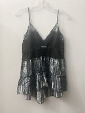 Bcbg maxazria silk strappy blouse Sz S