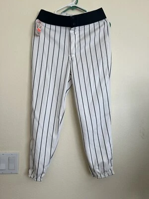 Vintage NWT Wilson Pinstripe Baseball Pants Youth Medium Deadstock USA Made - Image 1 of 4