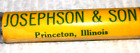 Crayon à balle "JOHN DEERE * Josephson & Son * Princeton, Illinois"
