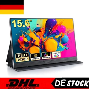 Portable Monitor 15,6 Zoll Tragbarer IPS Bildschirm FHD 1920x1080 | Gebraucht - Afbeelding 1 van 11