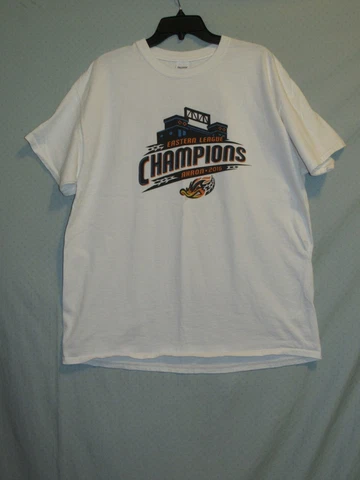 Akron Rubber Ducks 2016 Eastern League Champions T-Shirt XL 100% Cotton EUC Cover