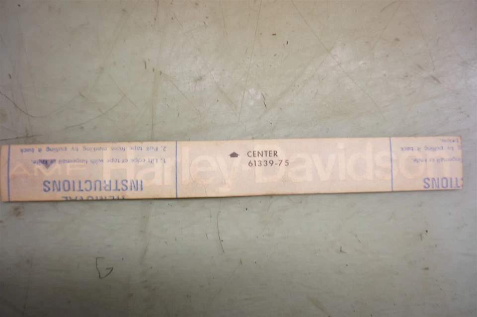 Harley 61339-75 NUEVA calcomanía transferencia de nombre triángulo negro Z-90 1975 #49 *CBZ4 Foto 1 de 3