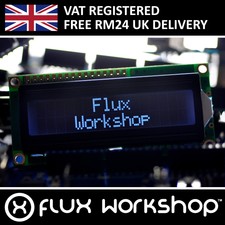 1602A White LCD Module Black Backlight HD44780 16x2 Arduino Flux Workshop
