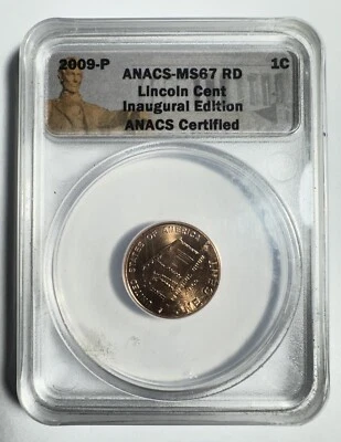 2009 P Lincoln Inaugural Cent ANACS MS 67 RD - Image 1 of 2