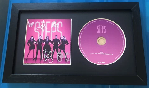STEPS Hand Signed CD - Signed By All 5 - Framed Cover
