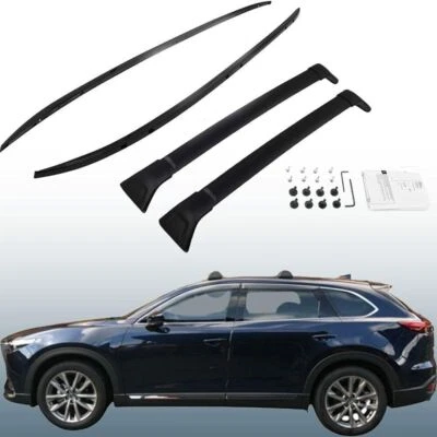 4 шт подходят для Mazda CX-9 CX9 2016-2024 боковые рейлинги на крышу поперечные дуги поперечные дуги - Изображение 1 из 4