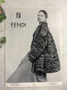 Publicité Fendi 1974 1975 automne hiver advertising mode vintage pub ad advert - Imagen 1 de 4