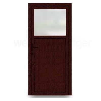 Nebeneingangstür Nebentür Türe Kellertür Kunststoff Mahagoni außenöffnend - Bild 1 von 4