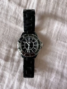 CHANEL J12 38mm Automatic Black Watch - Picture 1 of 7