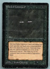 **Beta Word of Command** mtg DAMAGED HP, BEAT SEE PICS