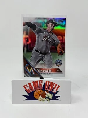 2016 Topps Baseball Jose Fernandez Rainbow Foil Card #US223 - Image 1 of 2
