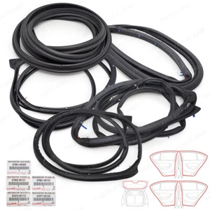 Fits Toyota Fortuner SUV 2016 '22 Set 5Pcs Door Rubber Seal Weatherstrip - Picture 1 of 8