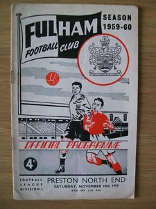 FULHAM V PRESTON NORTH END FROM 1959 - Picture 1 of 1