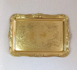 Brasscrafters American Family Brass Rectangle Tray USA 13.5 × 10 Inches - Picture 1 of 13