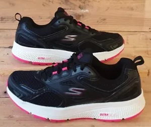 Sketchers Go Run Consistent Low Textile Trainers UK3/US6/E36 SN 128075 Black - Picture 1 of 12