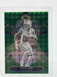 2024 Panini Mosaic Football #59 CeeDee Lamb Mosaic Green Prizm Dallas Cowboys - Picture 1 of 2