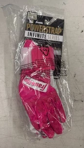 Adult S FRANKLIN POWERSTRAP INFINITE SERIES BATTING GLOVES PINK BREAST CANCER - Picture 1 of 10