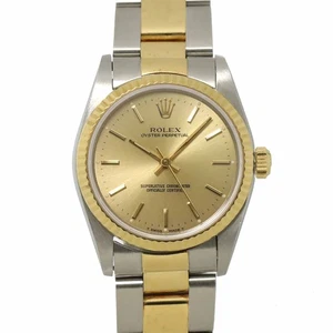 ROLEX Oyster Perpetual 67513 YG Automatic Serial N Gold Dial Boys 90297721 - Picture 1 of 7