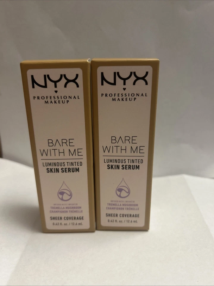 NYX Professional Makeup Bare With Me Luminous Tint Skin Serum Medium, Lot Of 2 - Image 1 of 1