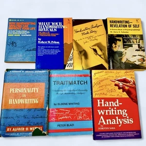 Vintage Handwriting Analysis Books Personality Traits 1970s 1980s Lot of 7 Books - Picture 1 of 18