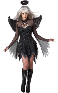 DISFRAZ HALLOWEEN ÁNGEL OSCURO CAÍDO ADULTO MUJER - Imagen 1 de 2