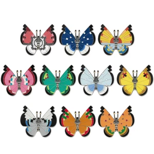 Pokémon Center Pins Sammlung Vivillon B Box Komplett Set 10 Pin Badge 2025 - Bild 1 von 24