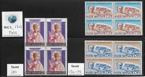 WC1_1707 VATICAN. Valuable lot of 1953 & 1954 blocks of sets. MNH - Picture 1 of 1