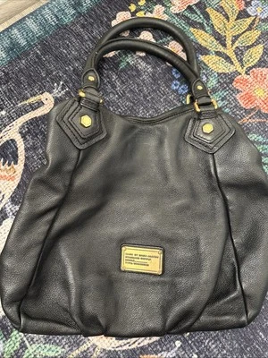 Marc by Marc Jacobs Classic Q Fran satchel black Leather No Crossbody Strap - Image 1 of 4